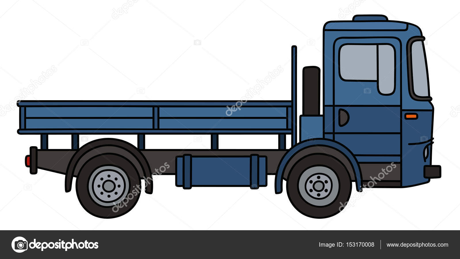 Flatbed Truck Drawing at GetDrawings Free download