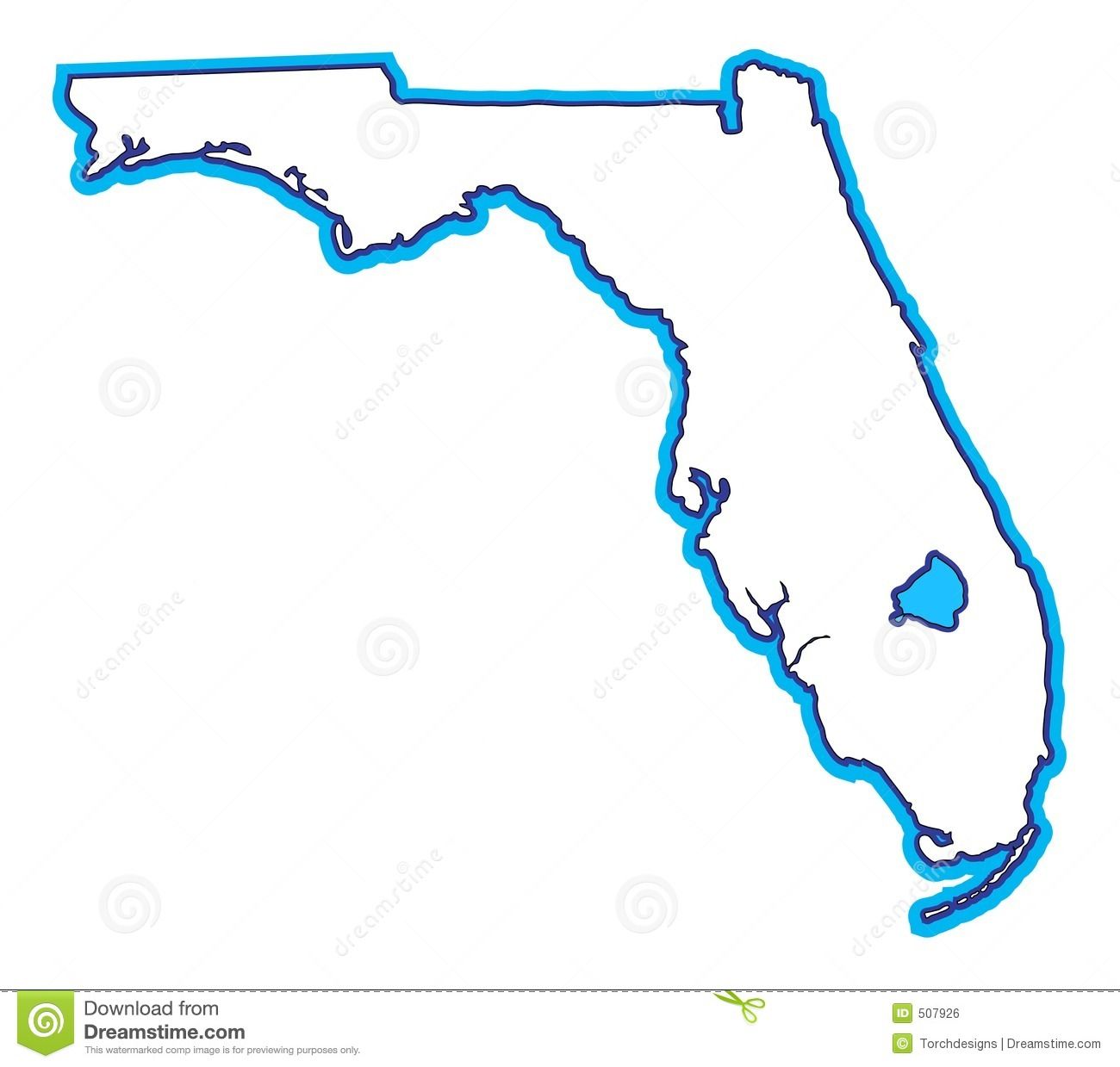 Florida Map Drawing at GetDrawings Free download