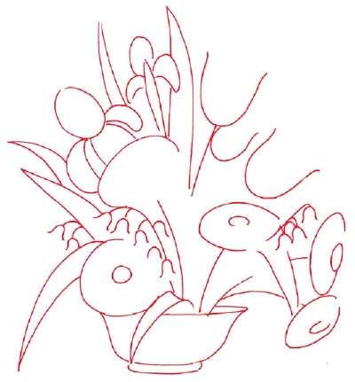 Flower Arrangement Drawing at GetDrawings | Free download