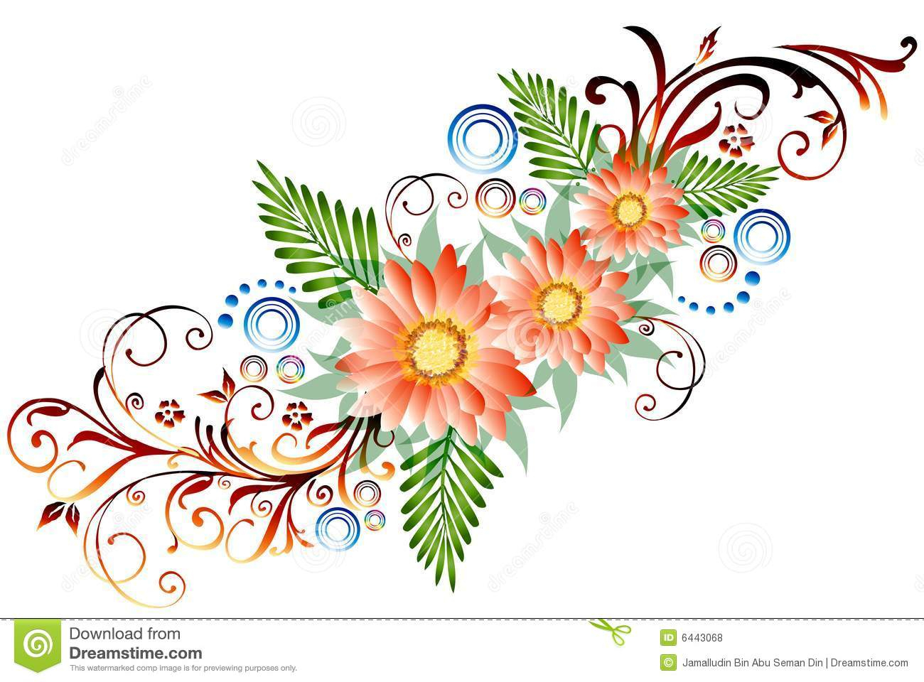 beautiful-flower-border-design-drawing-vector-floral-borders-flower