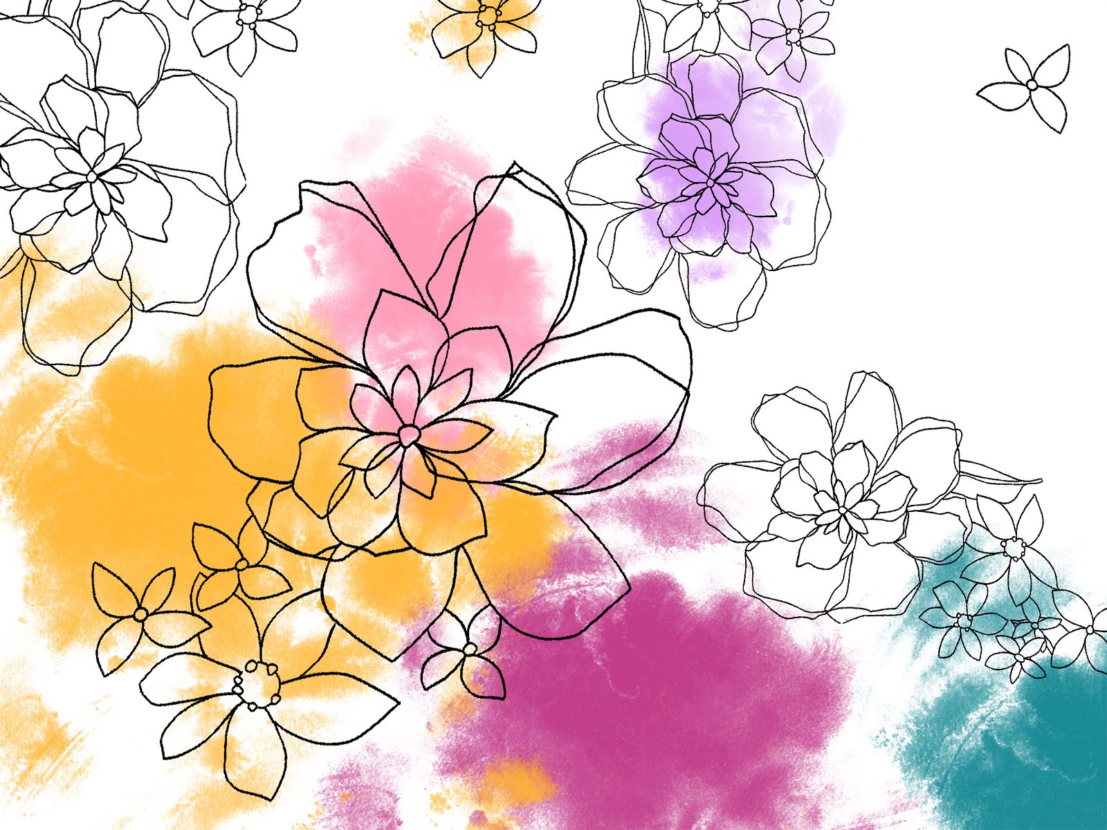 Flower Drawing Wallpaper at GetDrawings | Free download