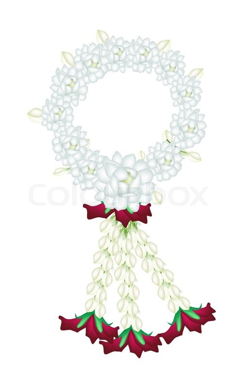 Flower Garland Drawing at GetDrawings | Free download