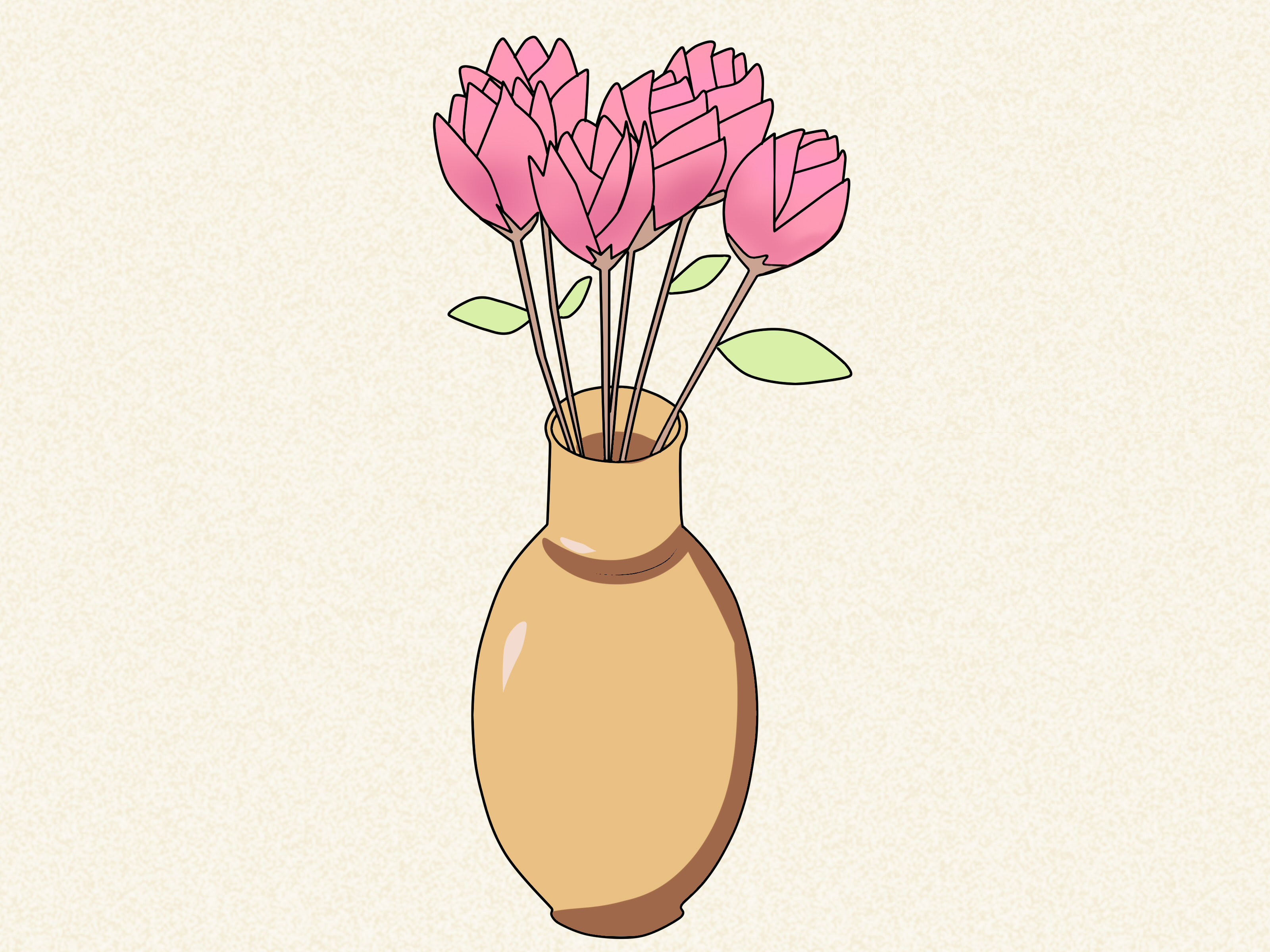 Flower In A Vase Drawing at GetDrawings Free download