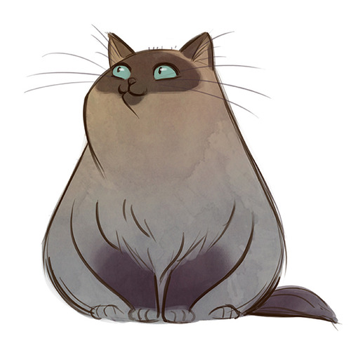 Fluffy Cat Drawing at GetDrawings | Free download