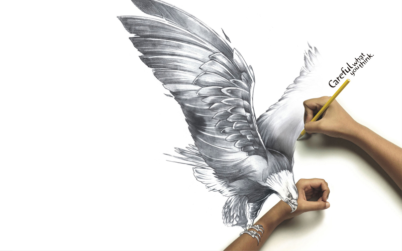 Flying Eagle Pencil Drawing at GetDrawings | Free download