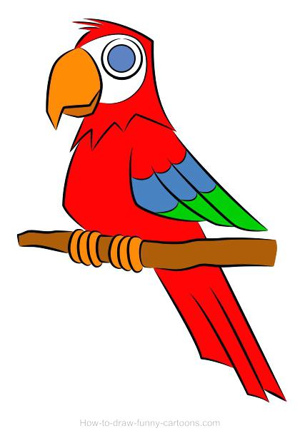 Flying Parrot Drawing at GetDrawings | Free download