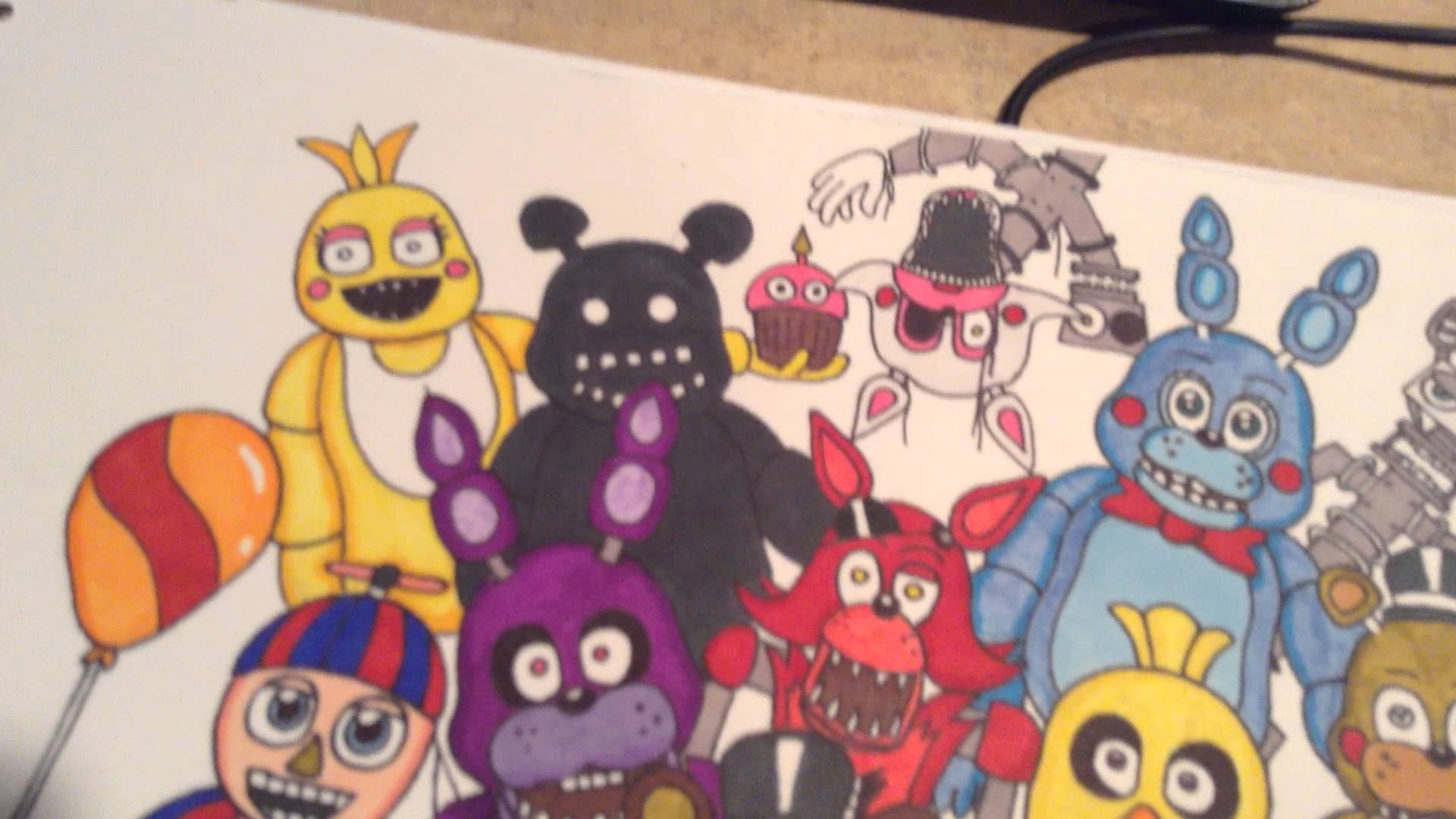 how to make fnaf characters on google drawings