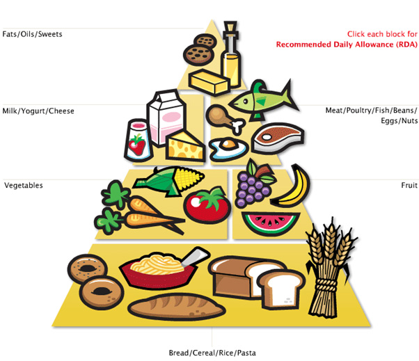 Simple Food Pyramid Chart