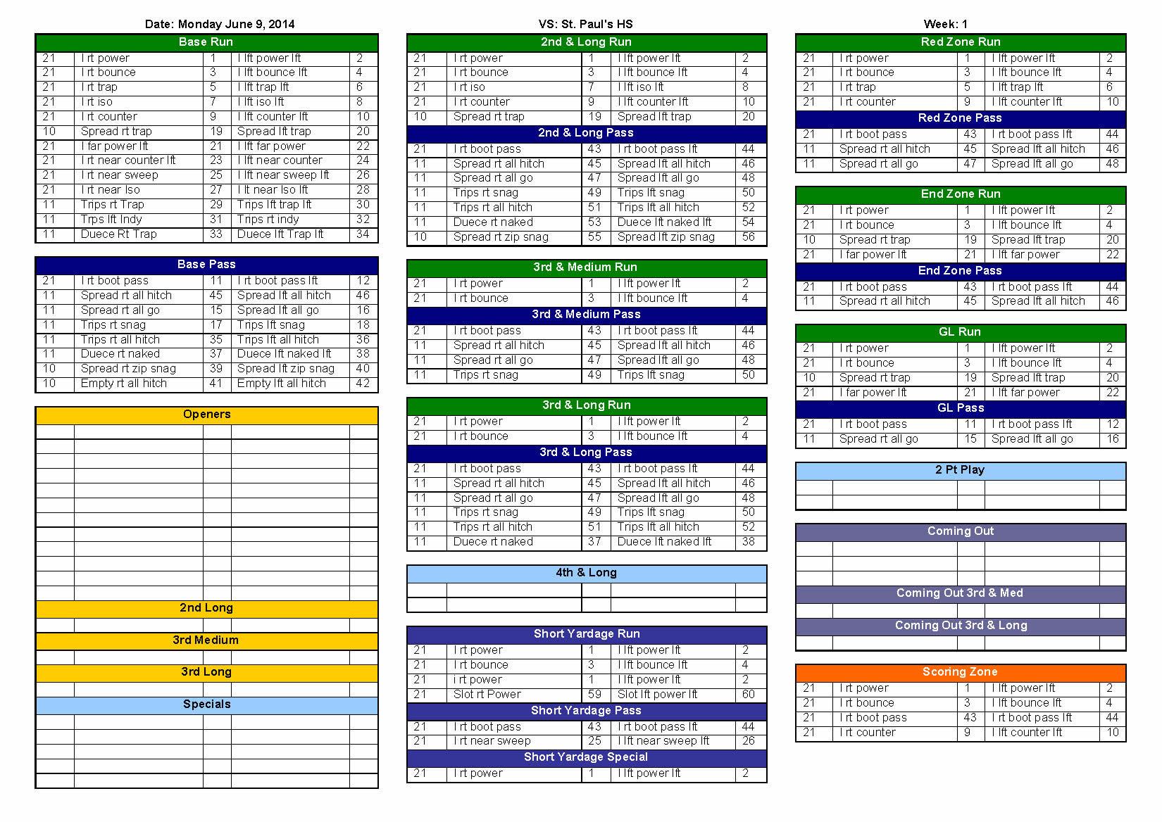 Football Wristband Template Excel