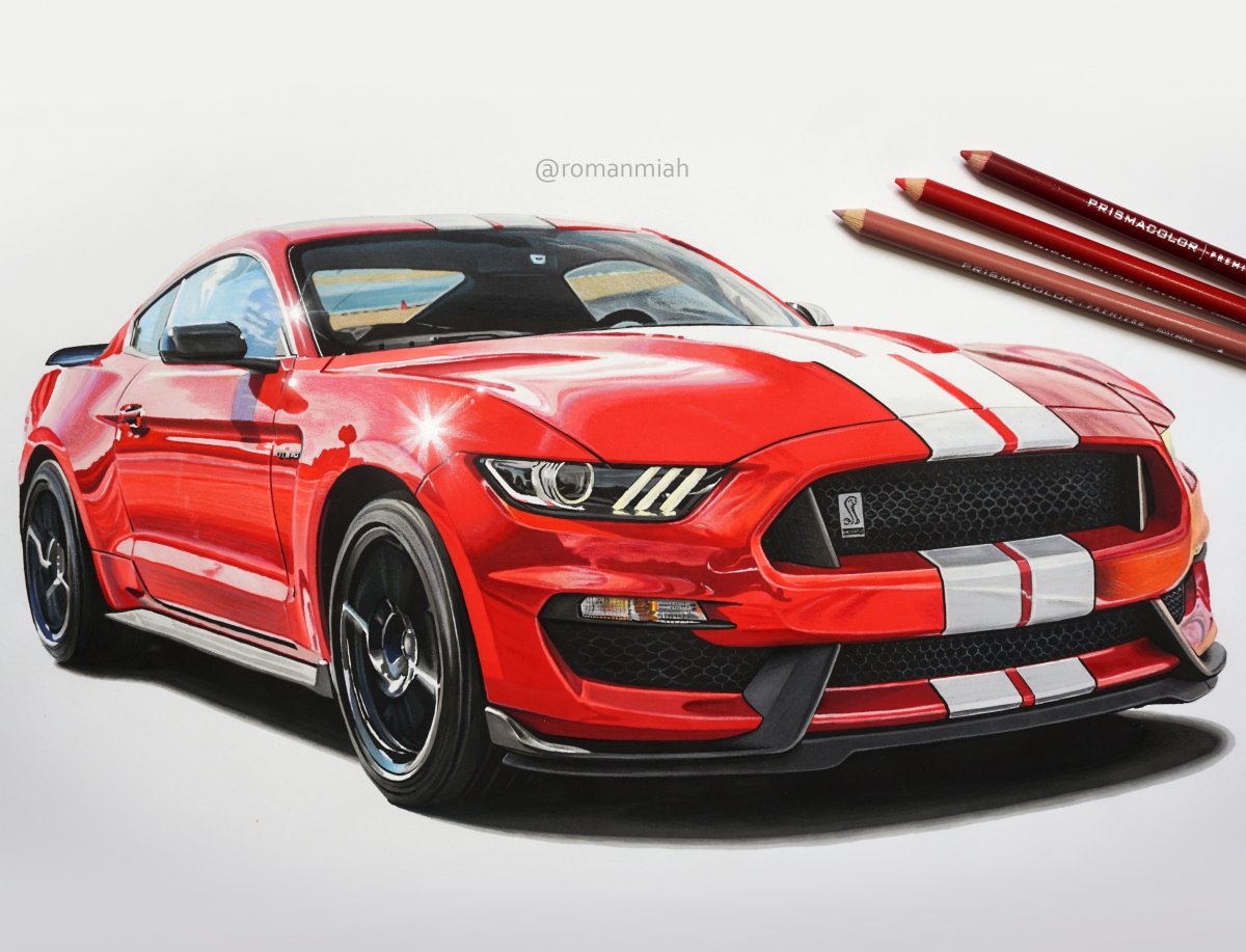 Ford Mustang Drawing at GetDrawings Free download