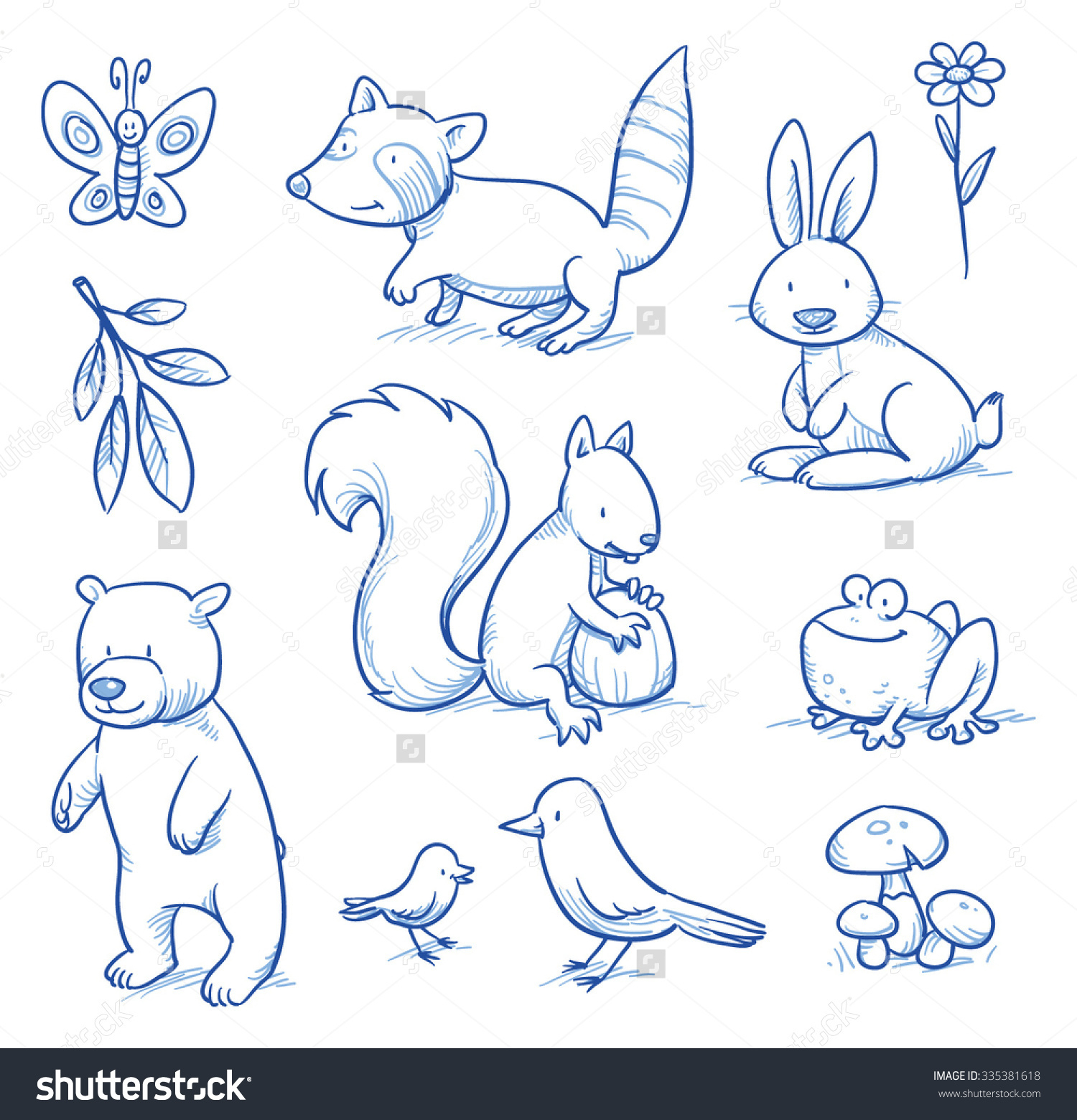 Forest Animals Drawing Kids : The 25+ best Woodland animals ideas on