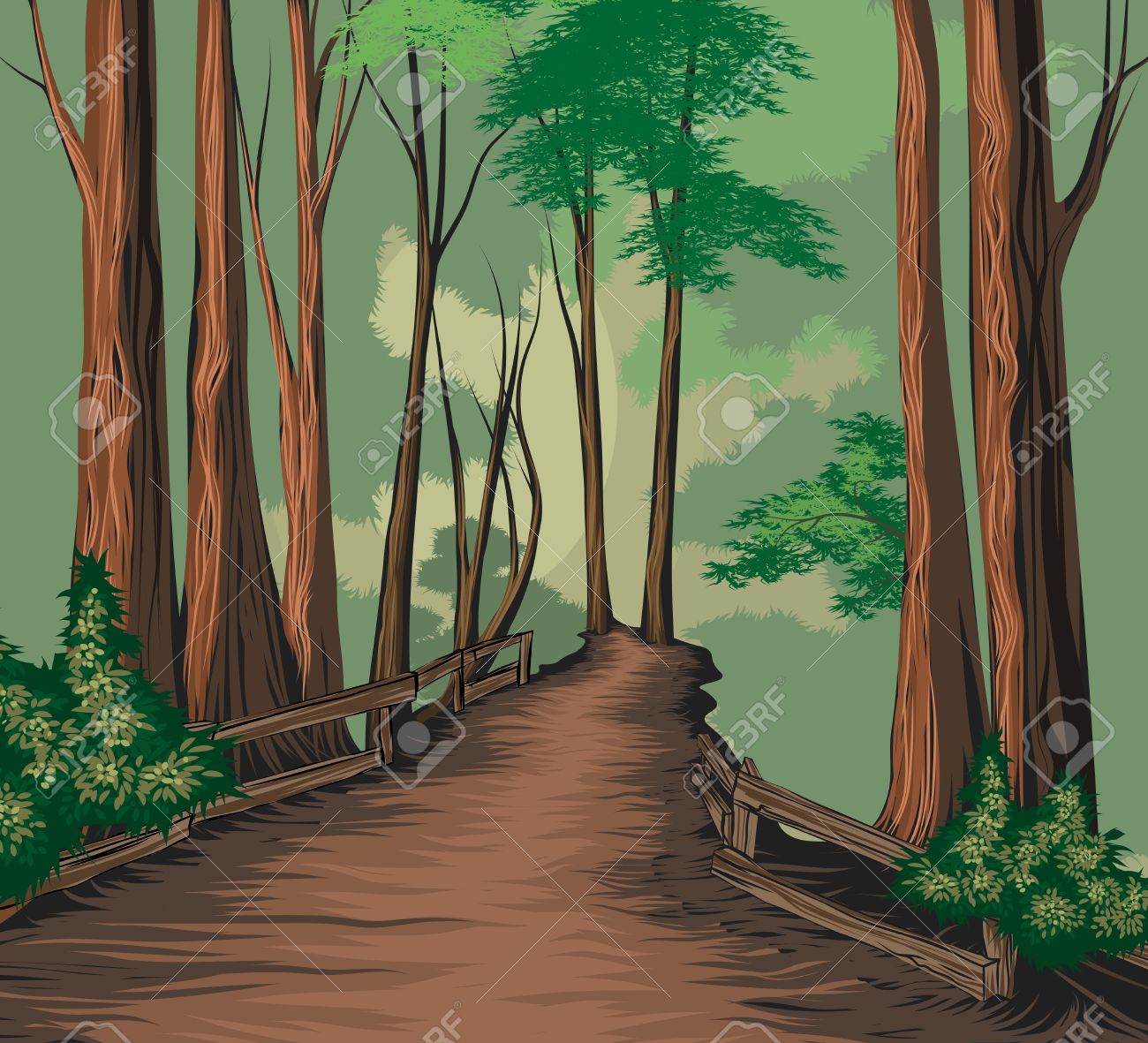 Forest Background Drawing at GetDrawings | Free download