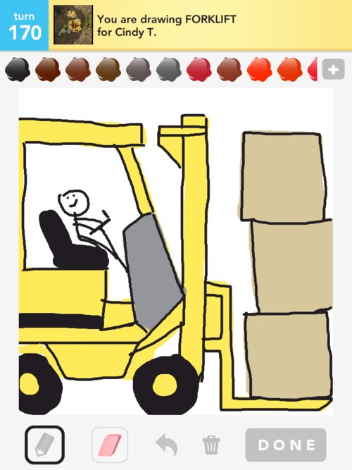 Fork Lift Drawing at GetDrawings | Free download