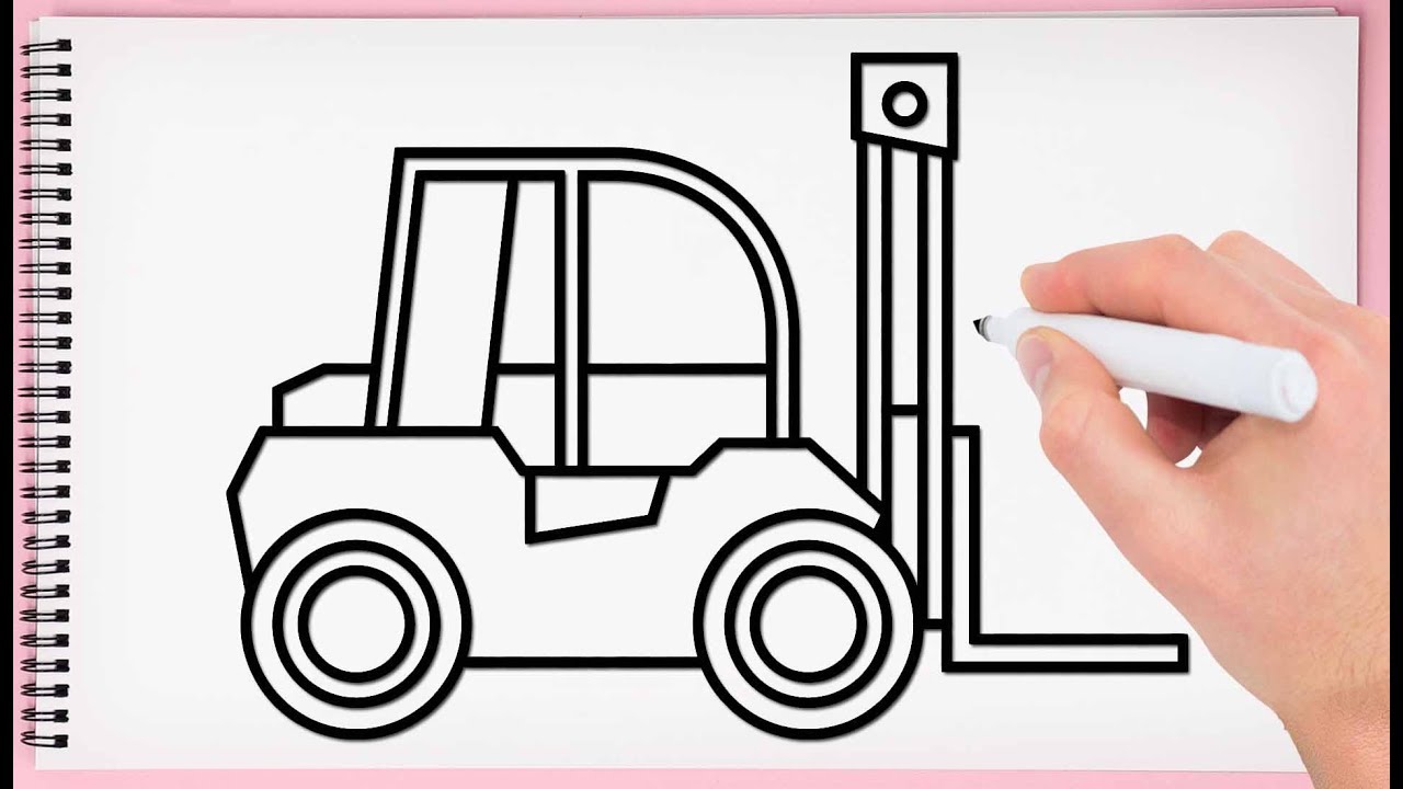 Fork Lift Drawing at GetDrawings | Free download