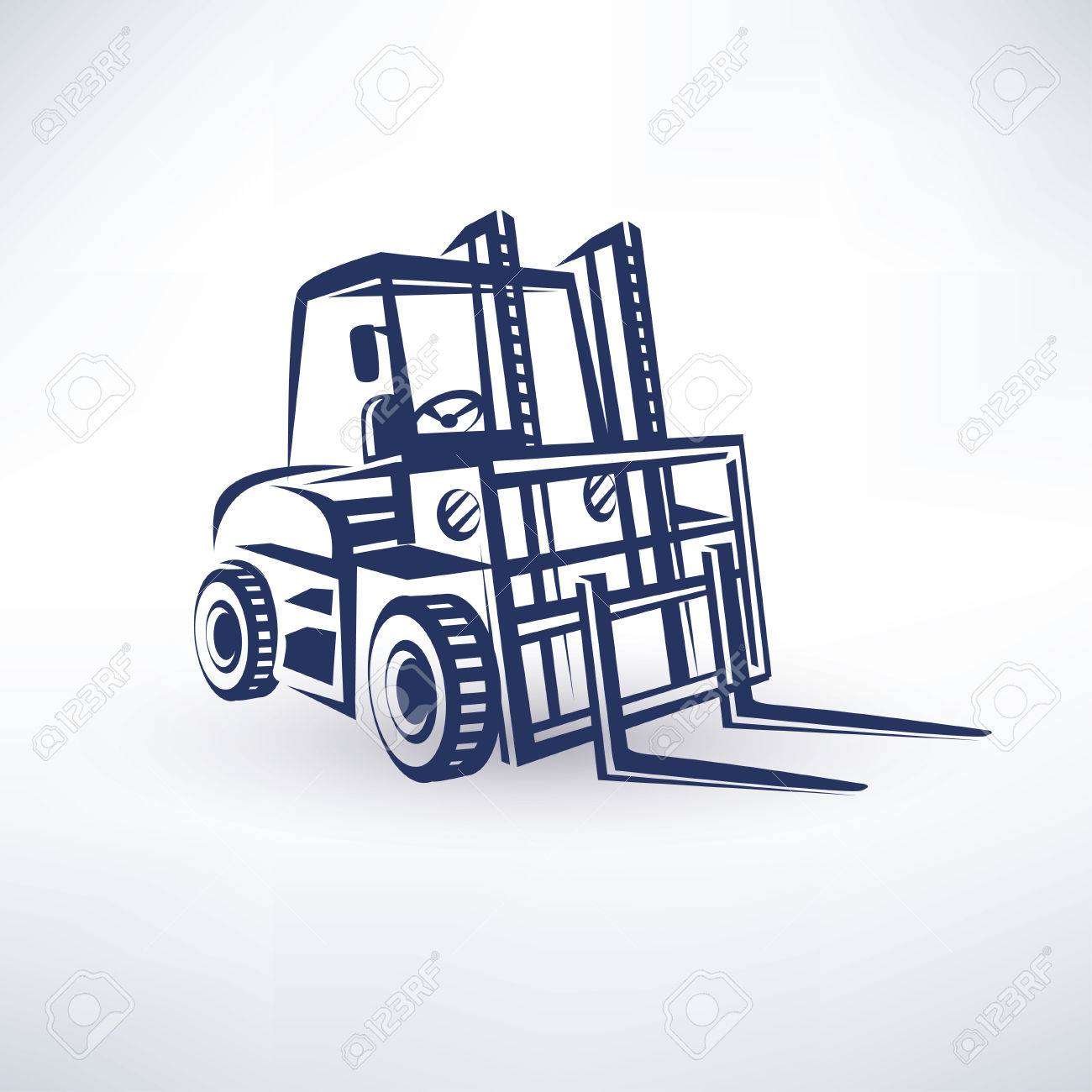 Forklift Drawing at GetDrawings | Free download