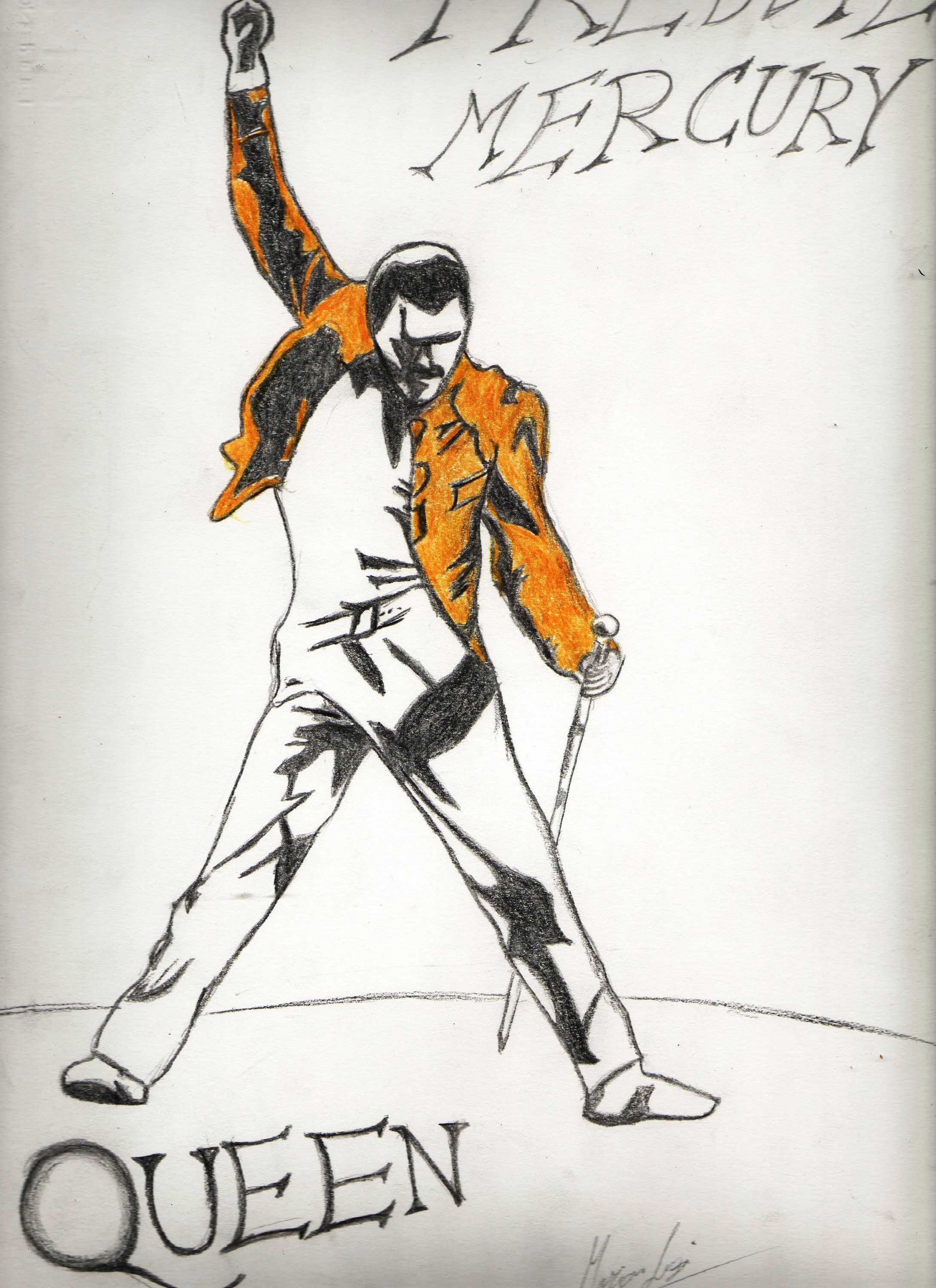 Freddie Mercury Drawing at GetDrawings Free download