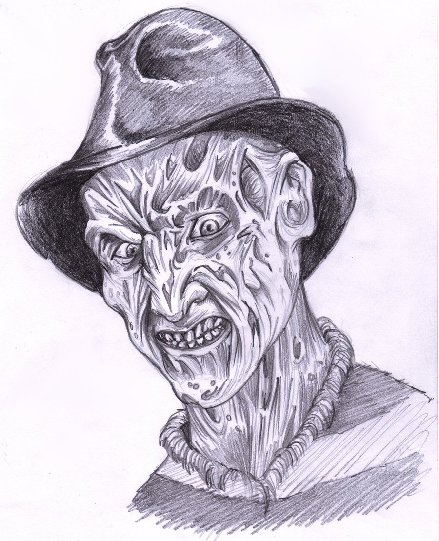 900x1109 Drawing Of Freddy Krueger Freddy Krueger's Stareecto87.