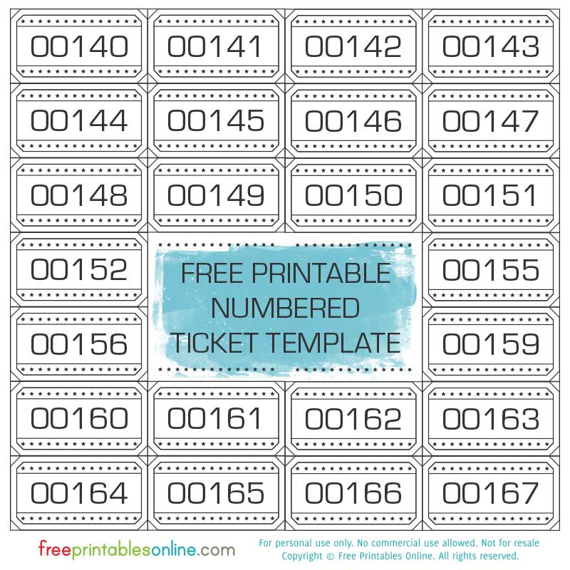 Free Printable Drawing Tickets at GetDrawings Free download