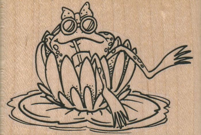 Frog On Lily Pad Drawing at GetDrawings | Free download