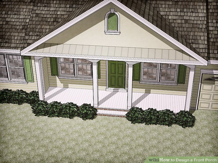 How To Draw A House With A Porch Step By Step
