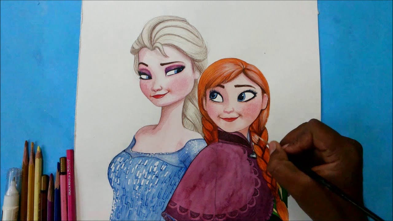 Frozen Drawing Elsa And Anna at GetDrawings Free download