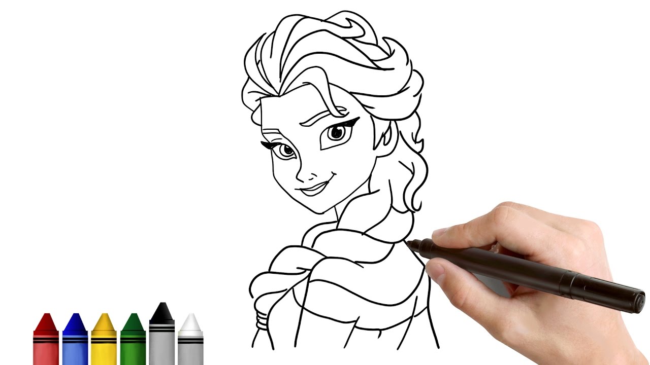 Frozen Drawing For Kids at GetDrawings Free download
