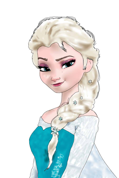 Elsa Drawing : Elsa Drawing | Free Download On ClipArtMag : Learning ...