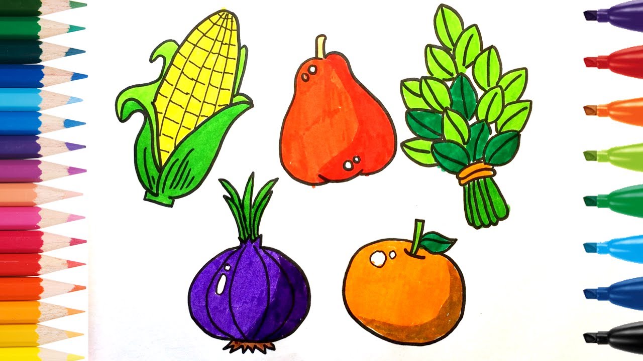 Fruit And Vegetable Drawing at GetDrawings Free download