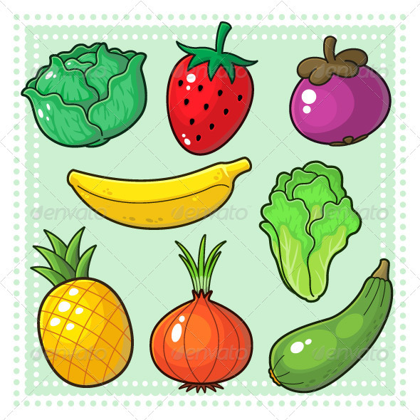 Fruit And Vegetables Drawing At Getdrawings Free Download