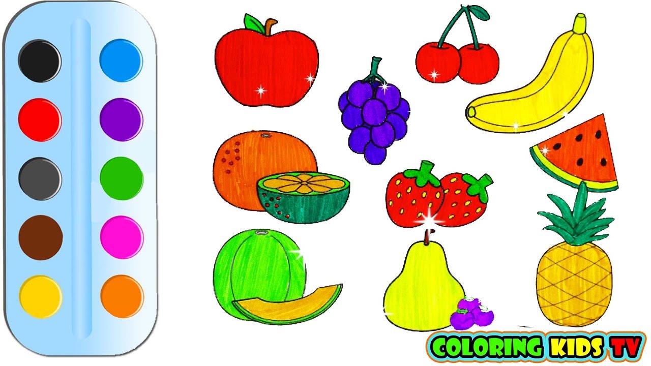 Fruits Drawing For Colouring At Getdrawings Free Download