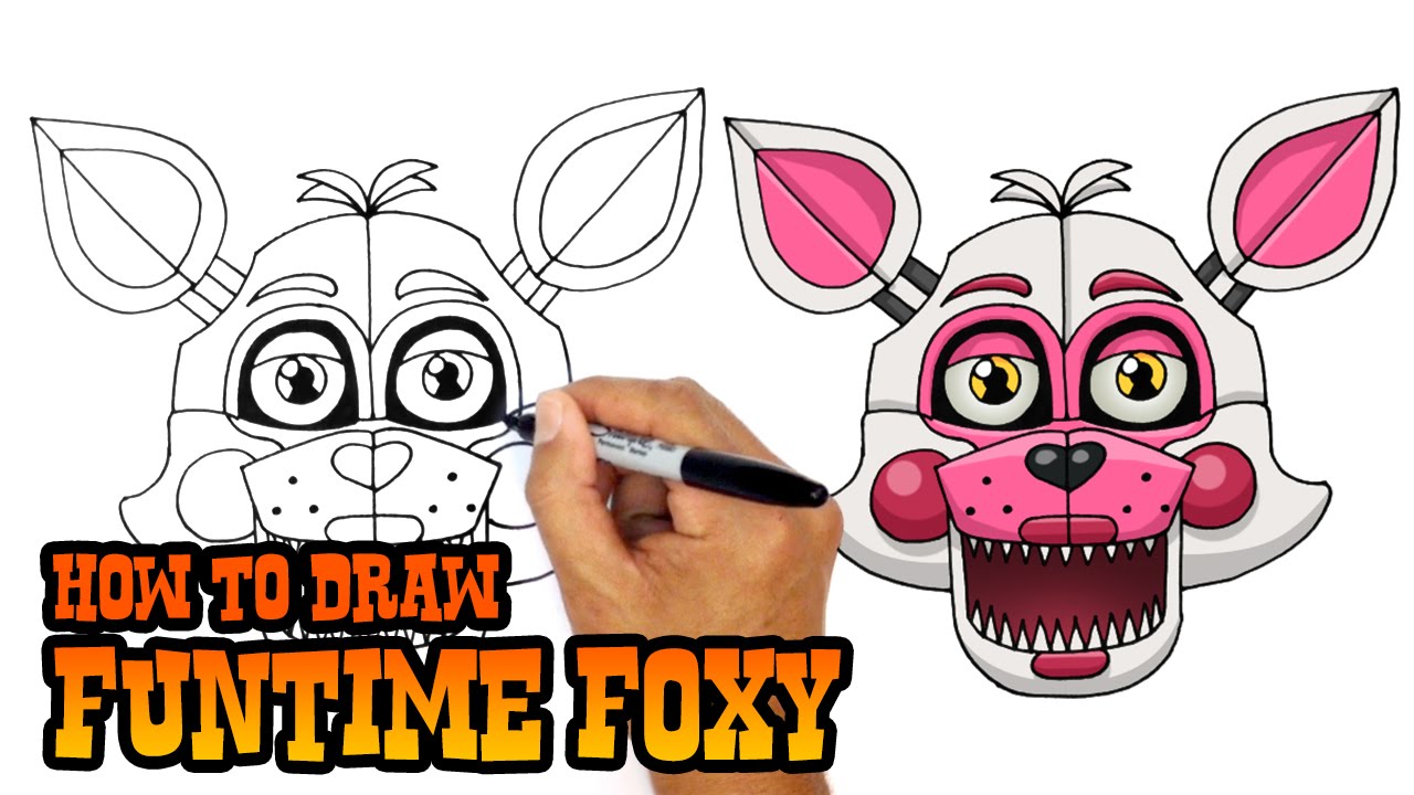 Funtime Foxy Drawing at GetDrawings | Free download