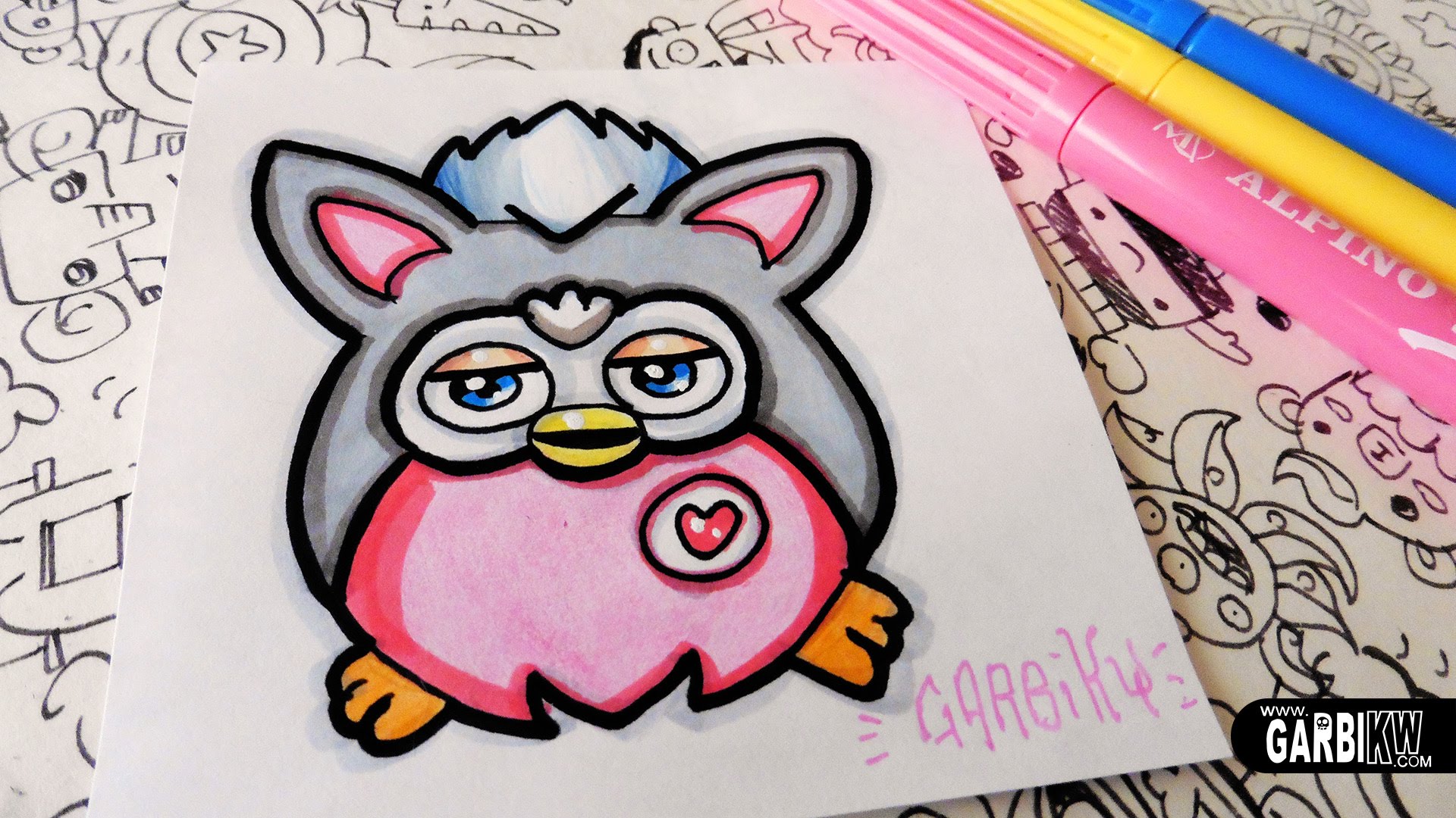 The best free Furby drawing images. Download from 49 free drawings of