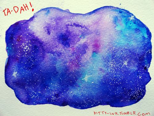 Simple Pencil Galaxy Drawing : How To Draw Galaxy With Oil Pastel For