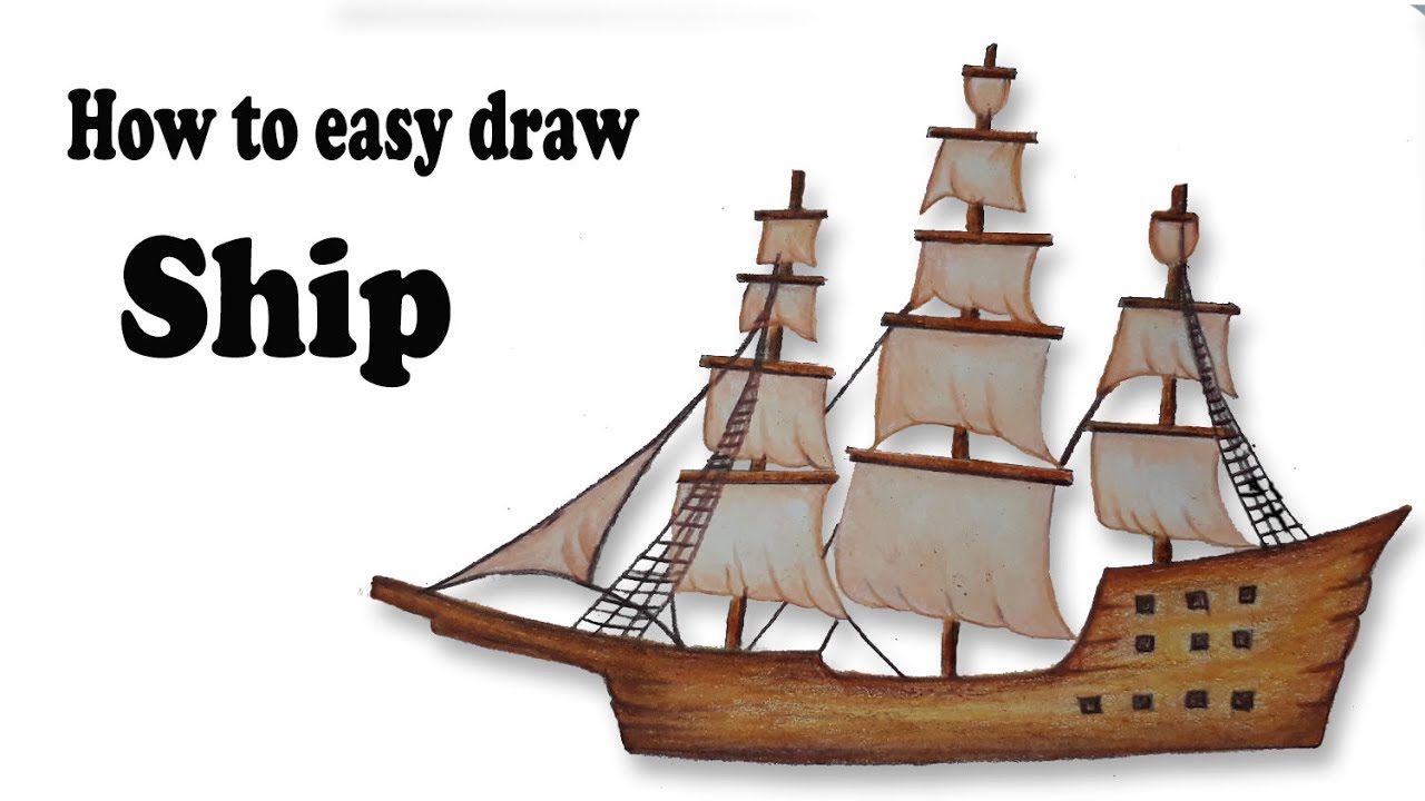 Galleon Ship Drawing at GetDrawings | Free download