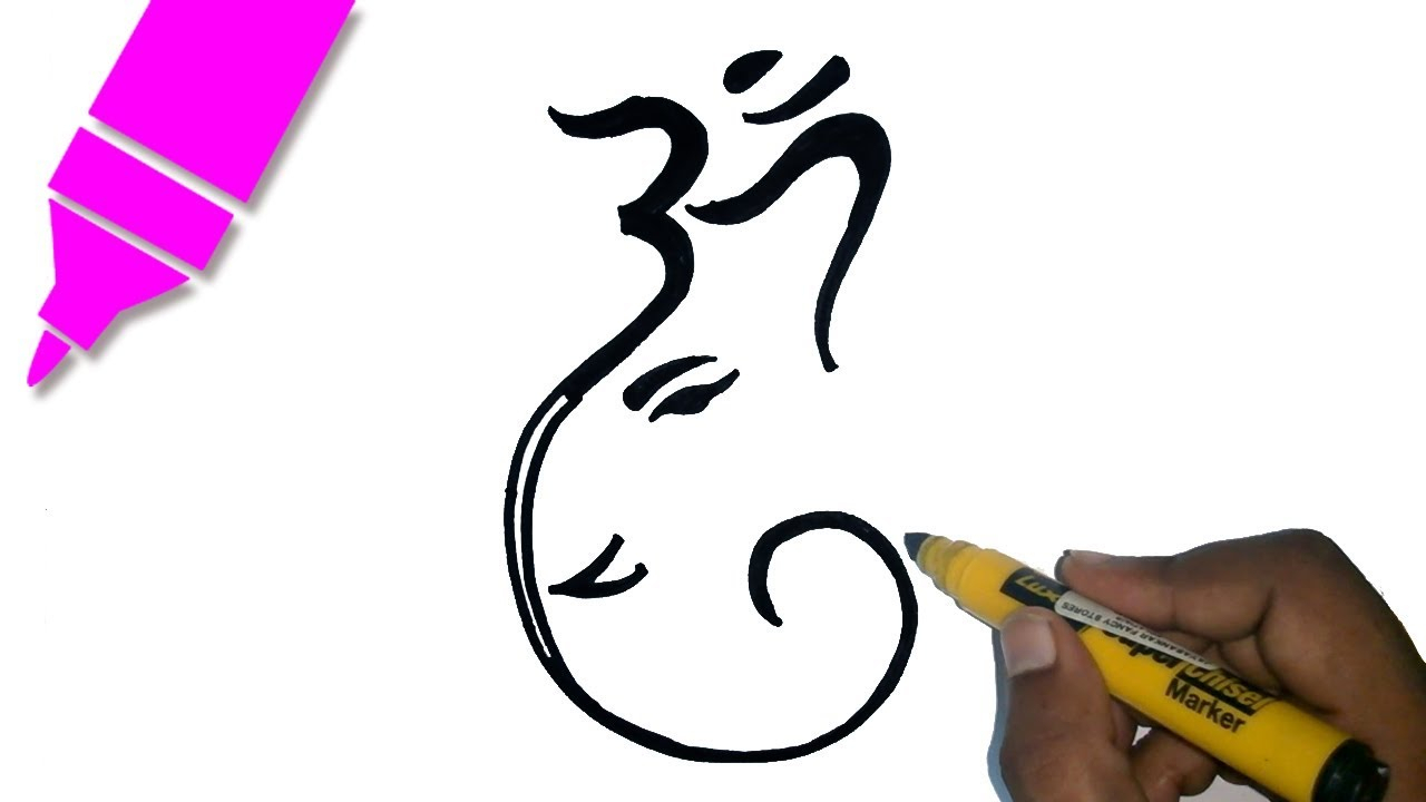 Ganesh Drawing Easy Step By Step