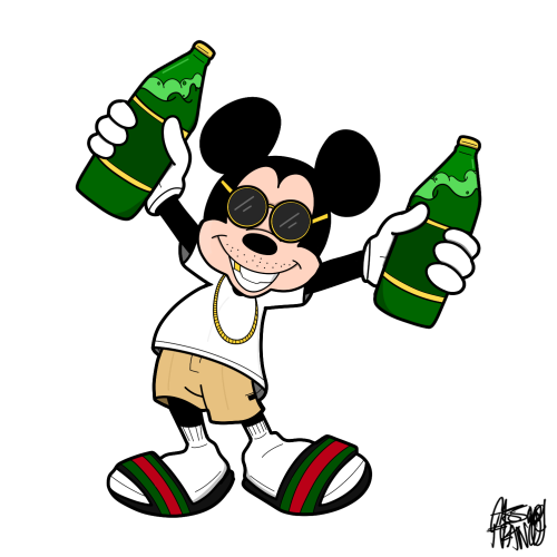 Gangster Mickey Mouse Drawing at GetDrawings | Free download
 Ghetto Mickey And Minnie Mouse