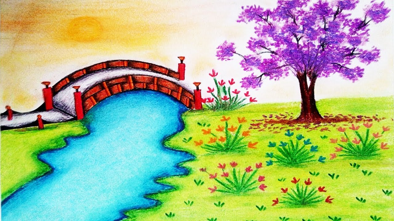 A Beautiful Flower Garden Drawing Beautiful Flower Garden WeNeedFun