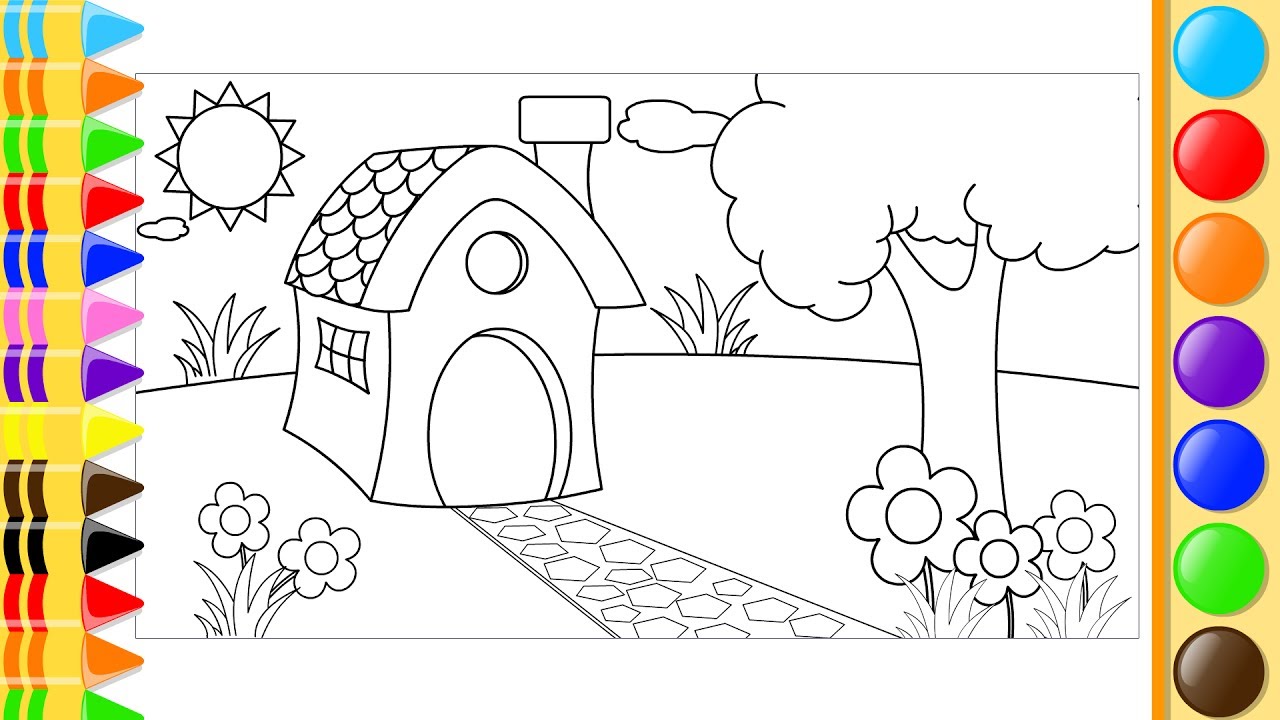 Garden Drawing For Kid at GetDrawings | Free download