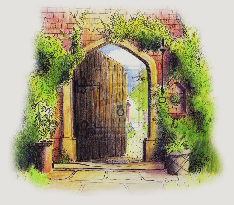 Garden Gate Drawing at GetDrawings Free download