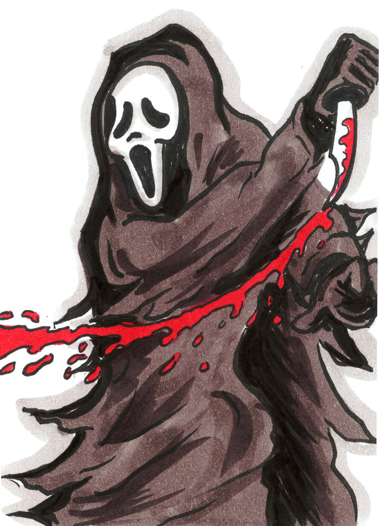 Ghost Face Drawing at GetDrawings | Free download