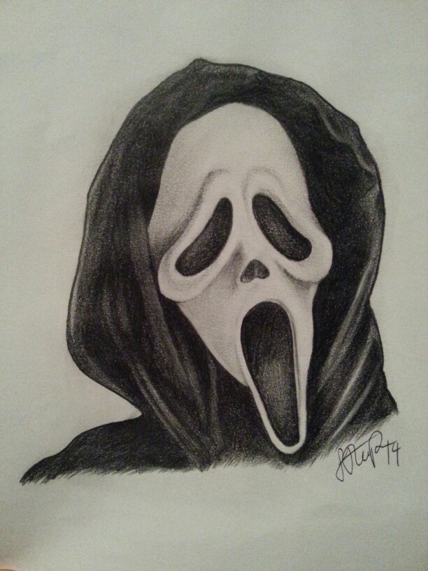 Ghost Face Drawing at GetDrawings Free download