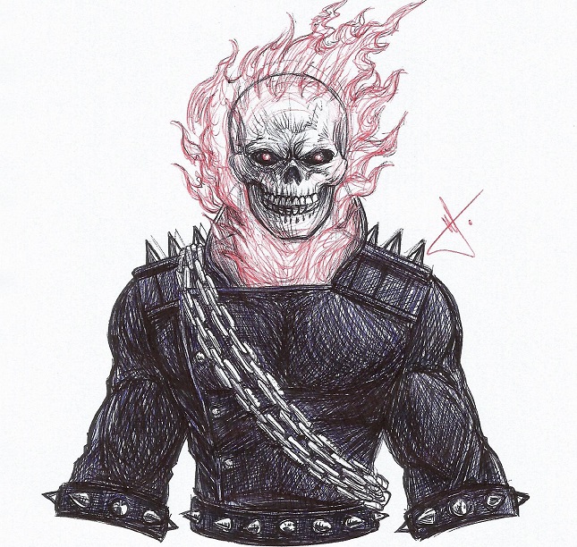 Ghost Rider Drawing at GetDrawings Free download