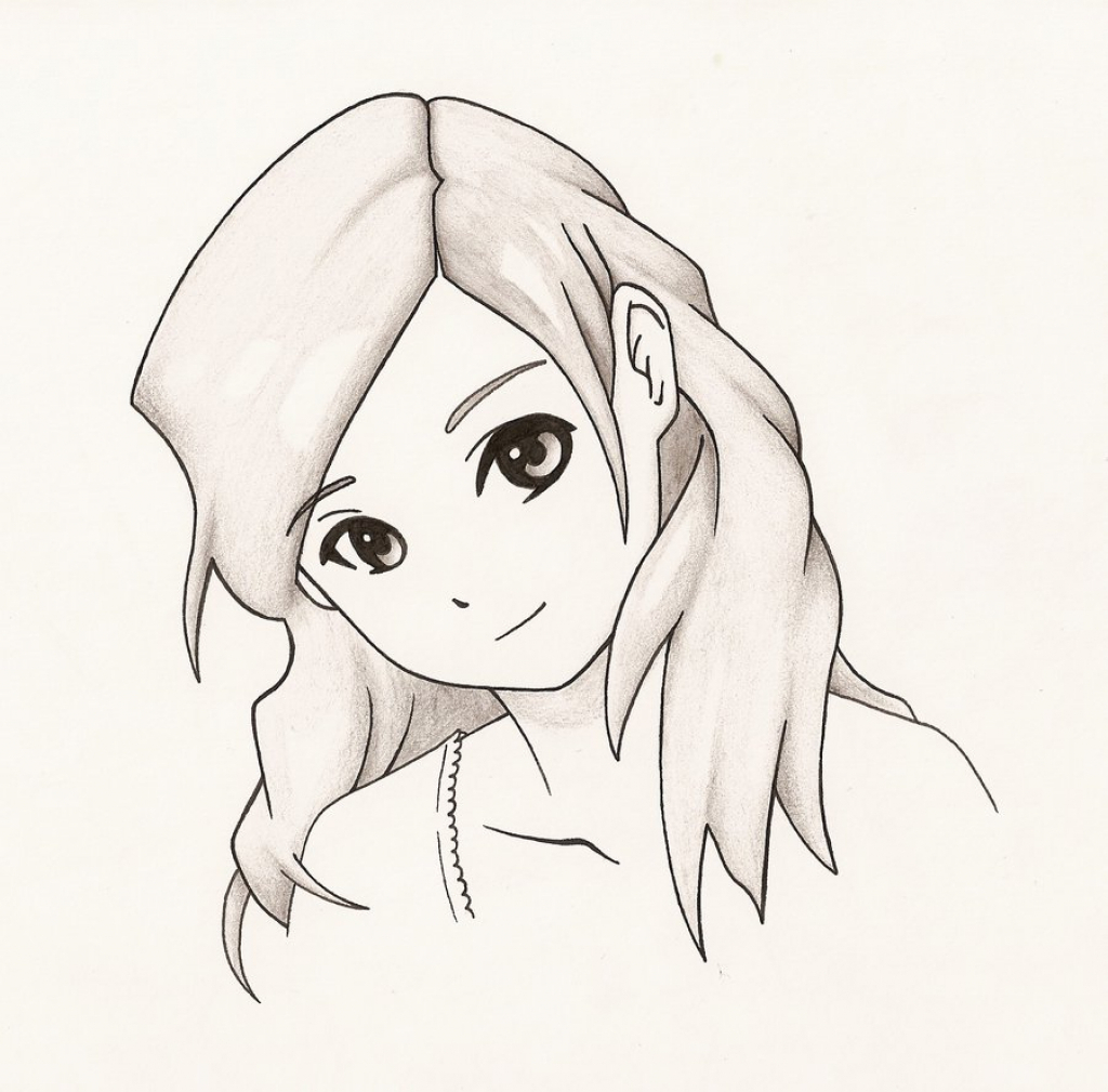 Girl Drawing Simple at GetDrawings | Free download