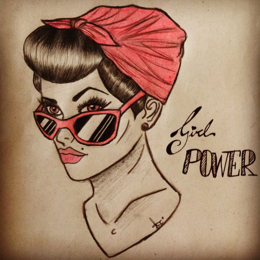 Girl Power Drawing at GetDrawings Free download