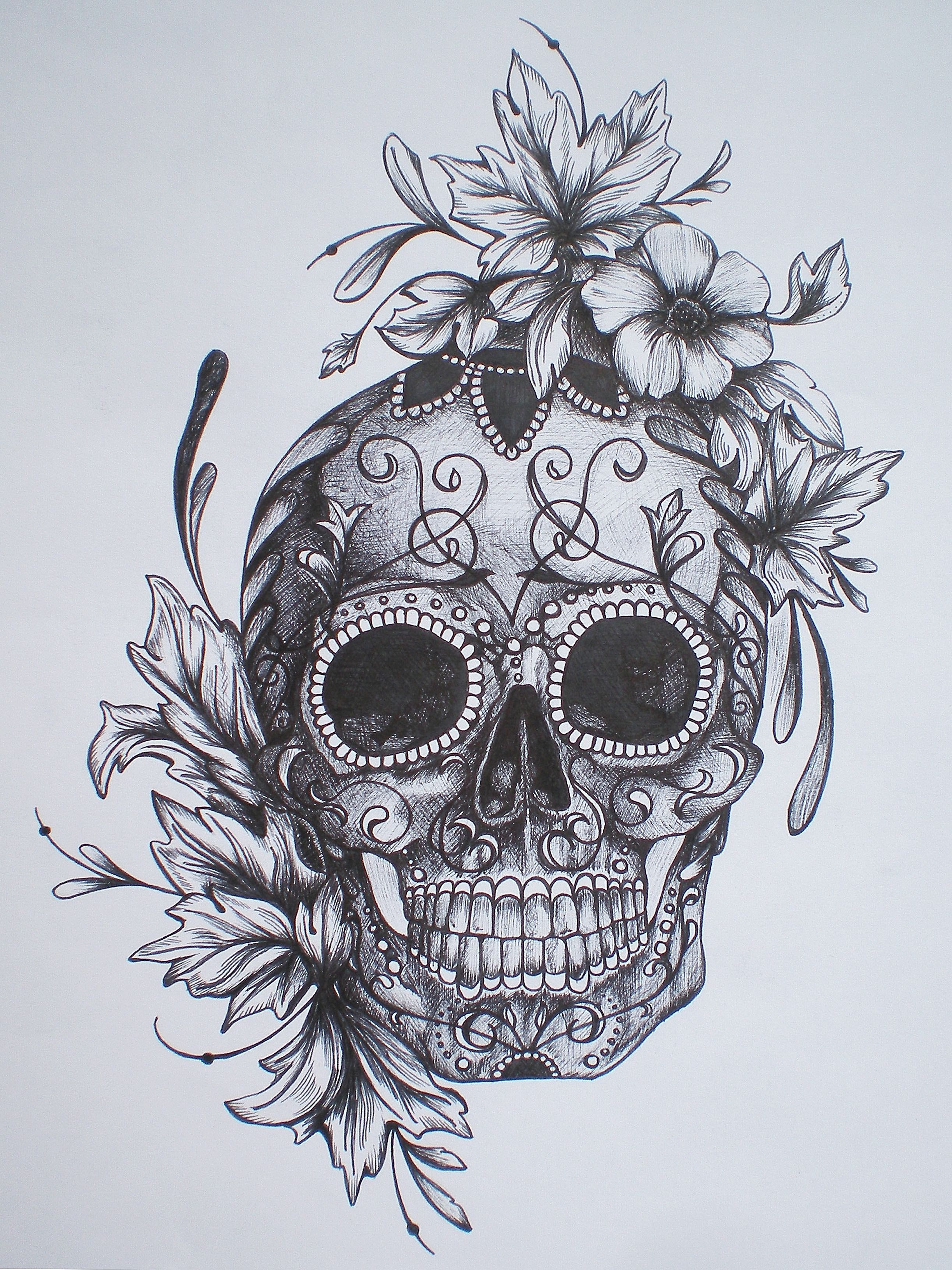 girly-skull-drawing-at-getdrawings-free-download