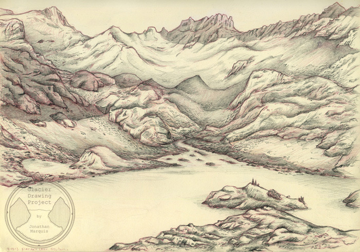 Glacier Drawing at GetDrawings | Free download