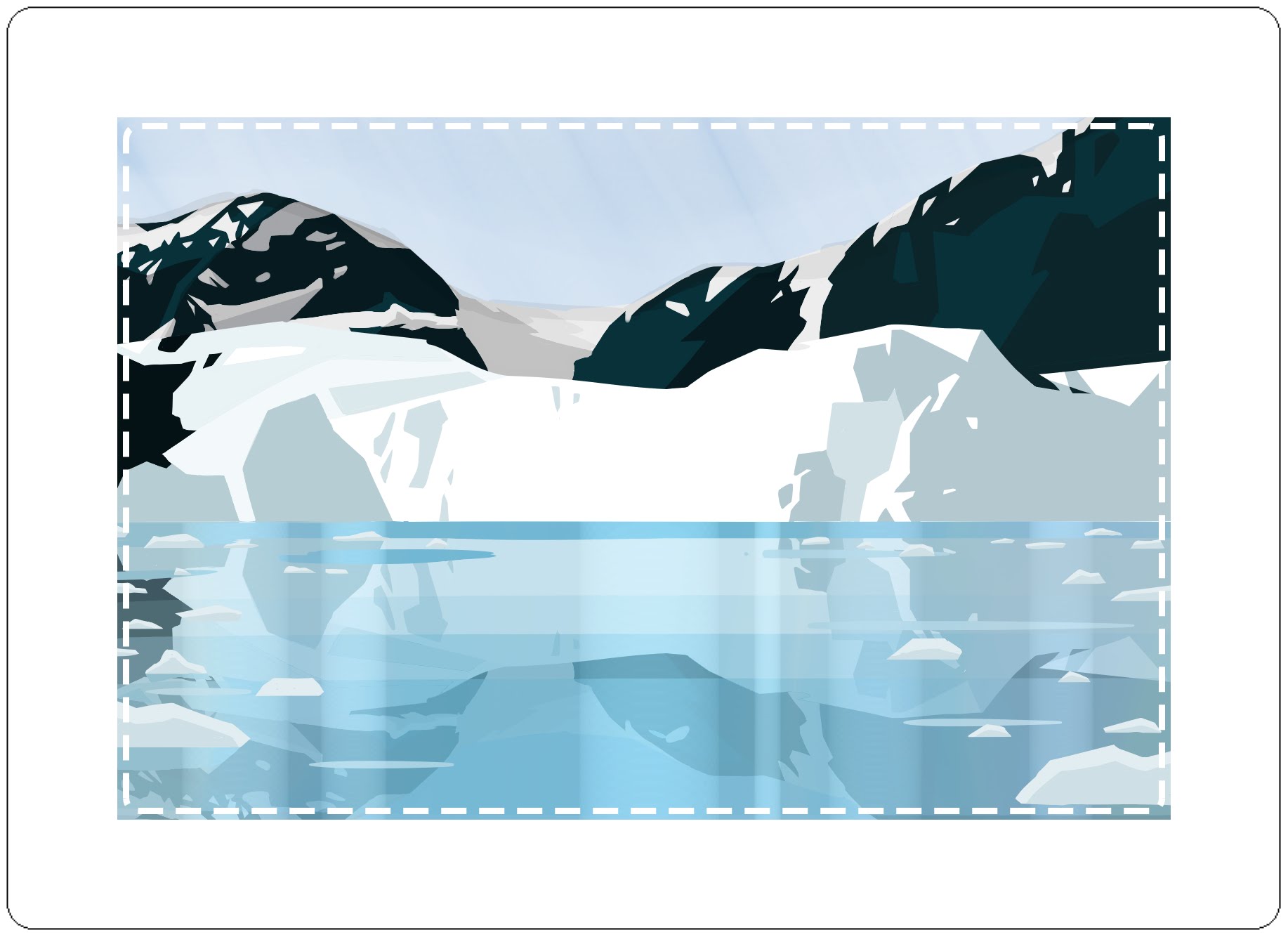 Glacier Drawing at GetDrawings | Free download