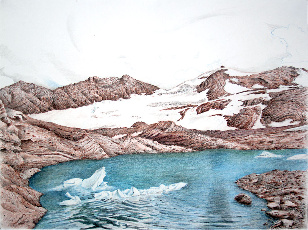 Glacier Drawing at GetDrawings | Free download