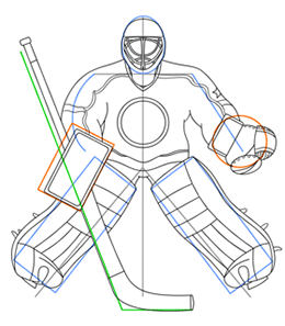 hockey artoon bodys