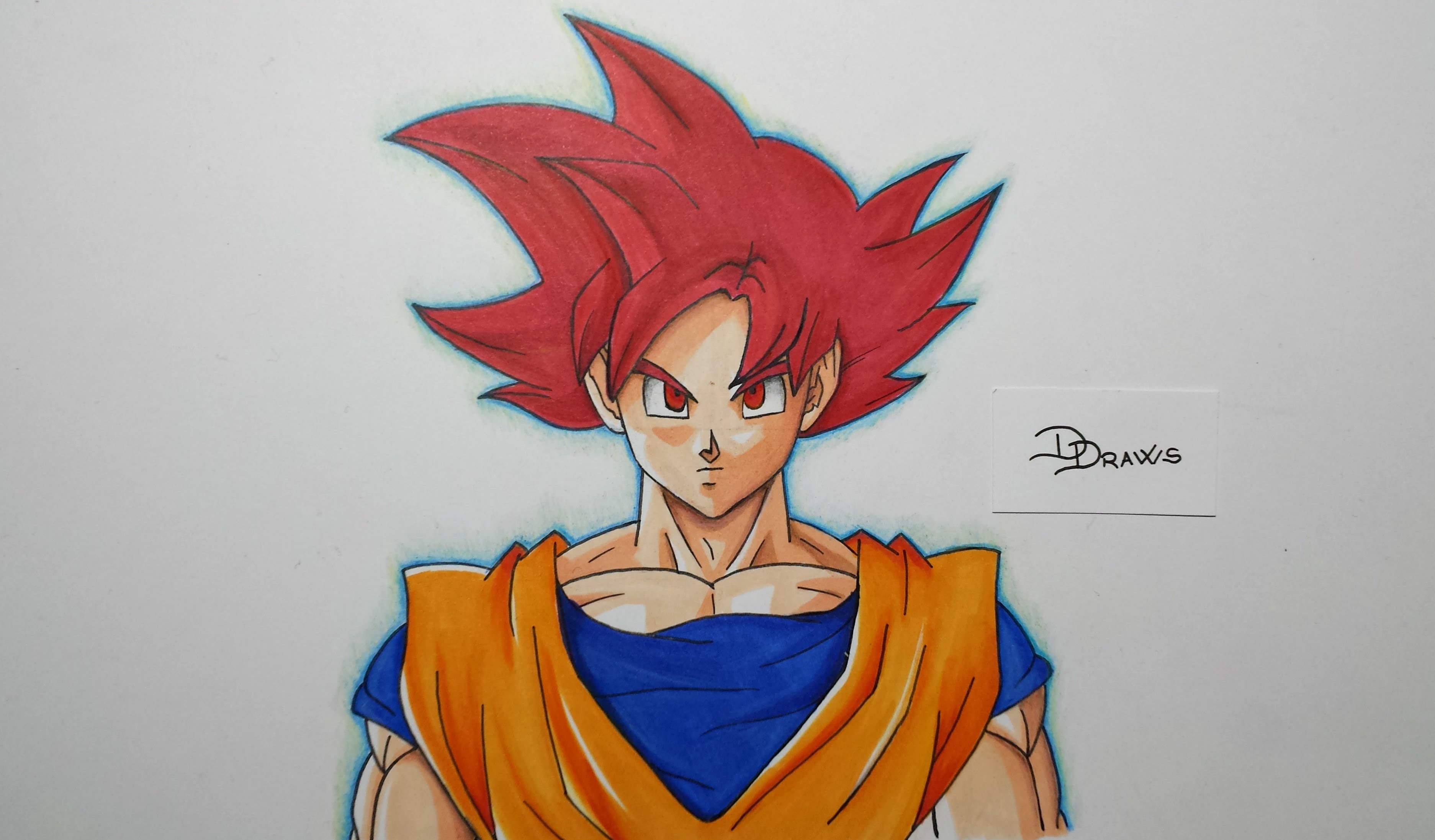 Comment Dessiner Goku Ssj God